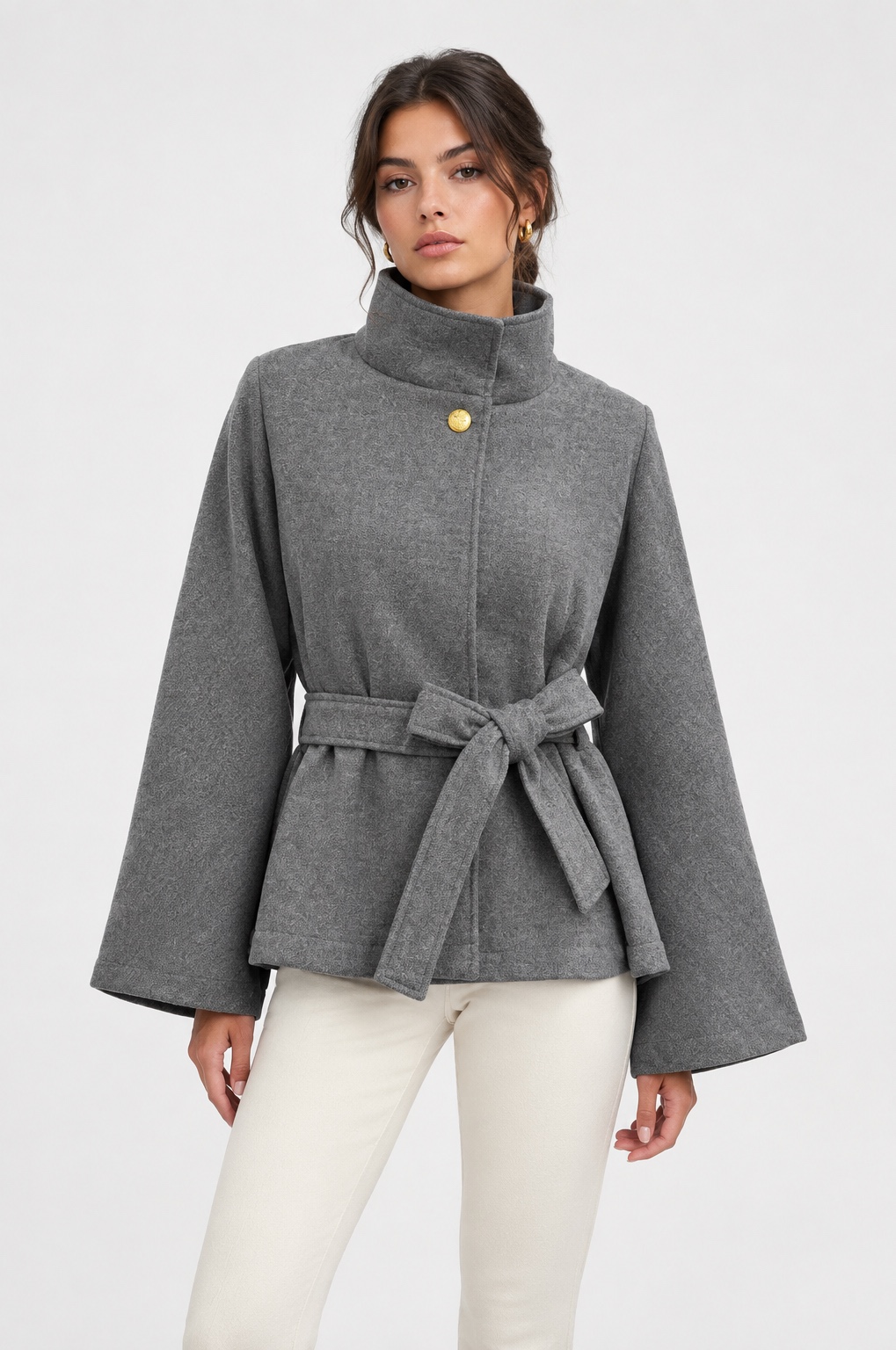 Veste Élégance à Col Montant