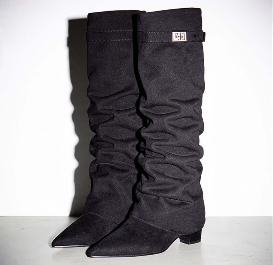 Bottes Slouchy en Daim